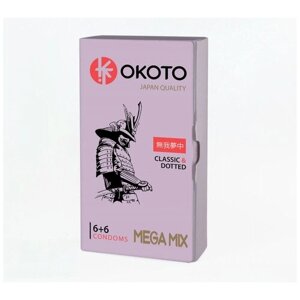 Презервативы OKOTO MEGA MIX,12