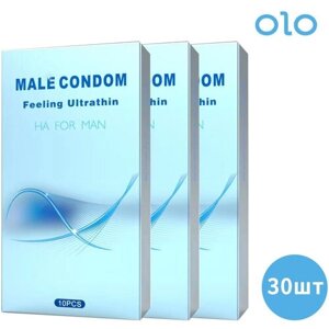 Презервативы OLO обнаженное чувство, Ультратонкий, 30шт (3 кро. по10 шт)