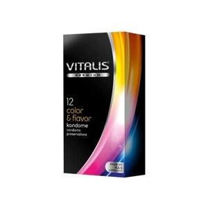 Презервативы VITALIS Color & Flavor, 12 шт.