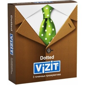 Презервативы Vizit Dotted, 3 шт.