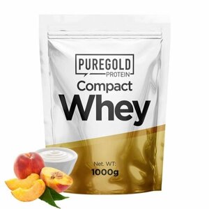 Pure Gold, Compact Whey Protein 1000g (Персик-Йогурт)
