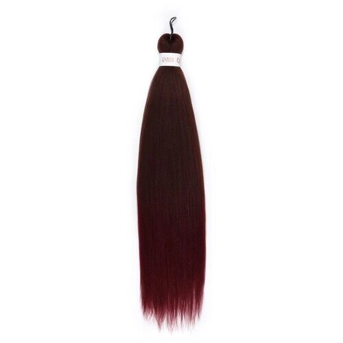 Queen Fair пряди из искусственных волос Sim-Braids двухцветный, русый/вишневый