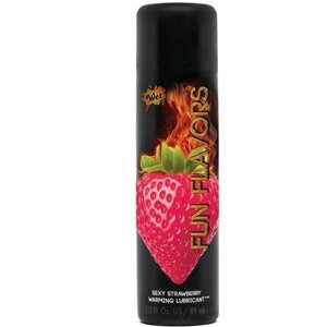 Разогревающий лубрикант Fun Flavors 4-in-1 Sexy Strawberry с ароматом клубники - 89 мл