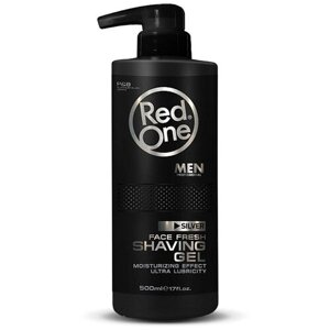 RedOne Гель для бритья Shaving Gel Face Fresh SILVER, 500 мл