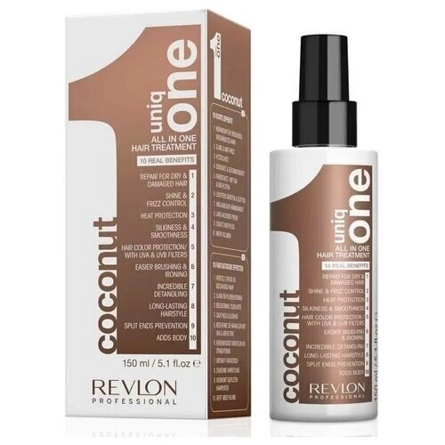 Revlon Professional Uniq One Спрей-маска для ухода за волосами с ароматом кокоса Hair Treatment Coconut 150 мл