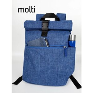 Рюкзак городской спортивный школьный для ноутбука Packmate Roll, синий