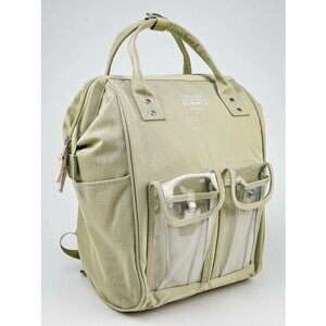 Рюкзак сумка LOVEY SUMMER, женский, ручная кладь, городской, 39x26x19 см, светло-зеленый, хаки