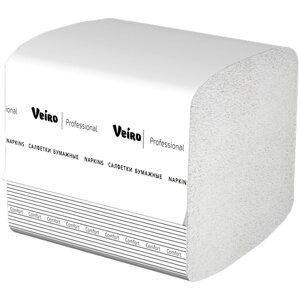 Салфетки бумажные для диспенсера V сложения Veiro Professional Comfort NV211 220 листов в пачке (Система N4), белые, 2 слойные, комплект 15 пачек
