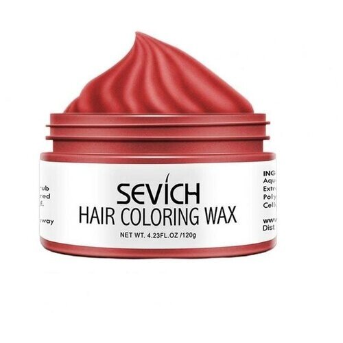 Sevich Окрашивающий цветной воск для волос и бороды, коричневый), 120 гр