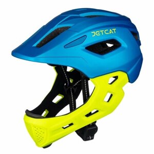 Шлем JETCAT - Start - Blue/Green - размер "S"52-56см) защитный велосипедный велошлем детский