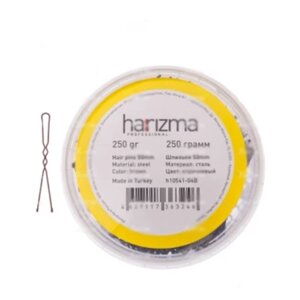 Шпильки Harizma 50 мм волна 250 гр коричневые h10541-04B
