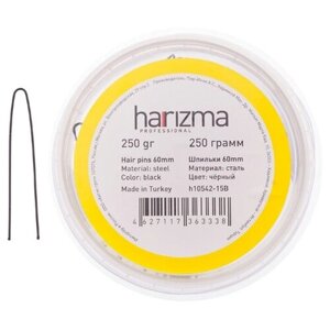 Шпильки Harizma 60 мм прямые 250 гр черные h10542-15B
