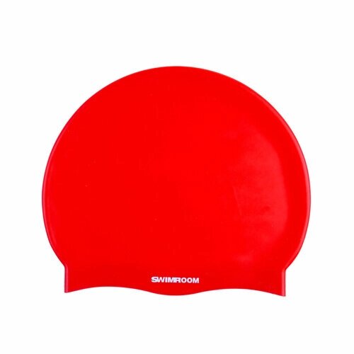 Силиконовая шапочка для плавания / бассейна SwimRoom "SwimRoom", цвет красный