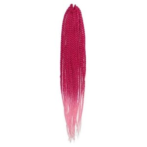 SIM-BRAIDS Афрокосы, 60 см, 18 прядей (CE), цвет розовый/светло-розовый (FR-1)