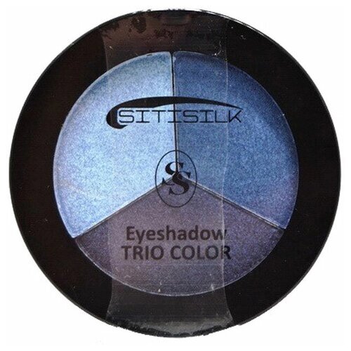 Sitisilk Тени для век 3-х цветные Trio Color Eyeshadow, S403, тон 10 голубой + синий + тёмно-синий