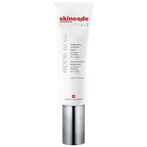 Skincode Essentials Alpine White Brightening protective shield Осветляющий защитный крем SPF 50/PA, 30 мл