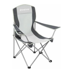 Складное туристическое кресло King Camp Arms Chair 3818 (845096, cталь), черно-серый