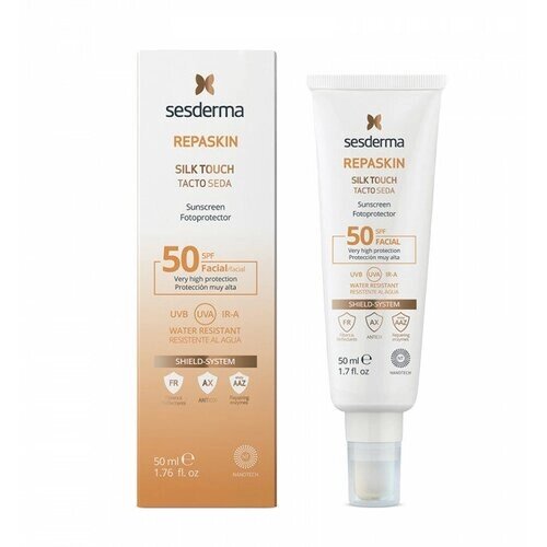 Солнцезащитное средство с нежностью шелка для лица sesderma repaskin SILK TOUCH facial sunscreen SPF 50