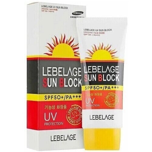 Солнцезащитный крем для лица Lebelage UV Sun Block SPF50+ PA, 70 мл