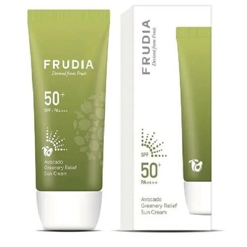 Солнцезащитный крем с авокадо FRUDIA восстанавливающий SPF50+PA - Avocado Greenery Relief Sun Cream SPF50+ PA