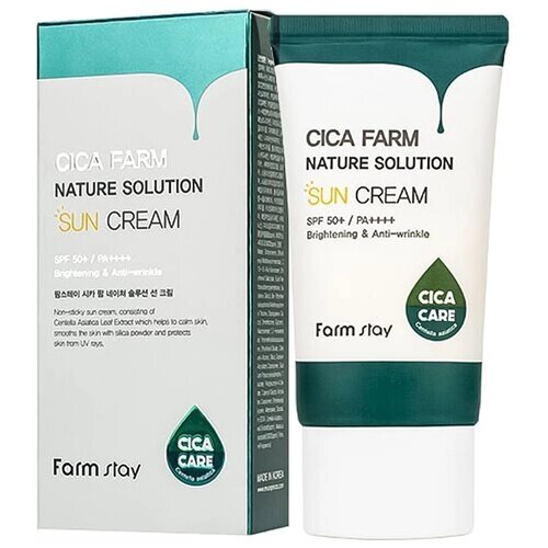 Солнцезащитный крем с центеллой Farm Stay Cica Farm Nature Solution Sun Cream SPF50+PA