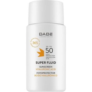 Солнцезащитный суперфлюид для лица BABE Laboratorios с защитой SPF-50, 50 мл