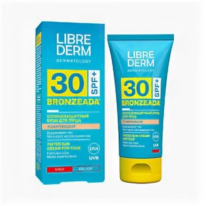 Солнцезащитный тонирующий крем для лица BRONZEADA SPF30