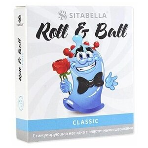 Стимулирующий презерватив-насадка Roll & Ball Classic, 1 упаковка