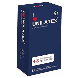 Сверхпрочные презервативы Unilatex Extra Strong 12 шт