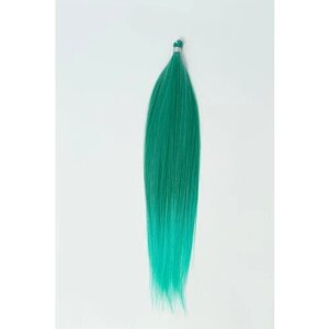 Термоволокно 65 см прямые волосы для наращивания premiumTERM зеленый