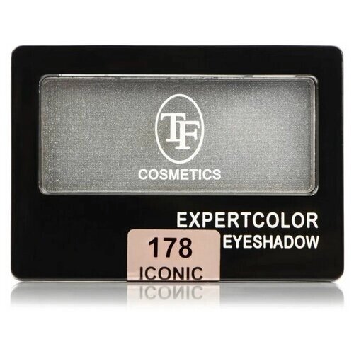 TF Тени для век TRIUMPH Expertcolor Eyeshadow ICONIC Mono, тон Серебристо-серый, эффект сложного цвета