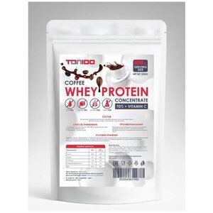 TOP100 Протеин концентрат сывороточного белка + Витамин Ц со вкусом Кофе 1000г