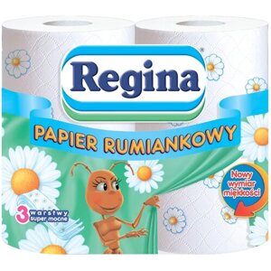 Туалетная бумага Regina Ромашка трёхслойная 4 рул.