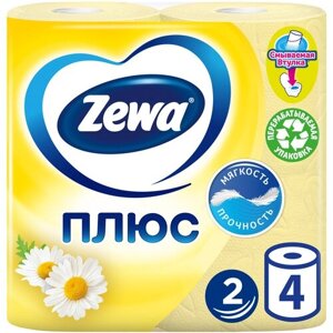 Туалетная бумага Zewa Плюс Ромашка 4 рул.
