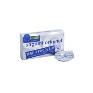 Ультратонкие презервативы Sagami Original 0.02 Quick - 6 шт. прозрачный