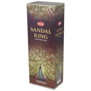 Упаковка благовония HEM "Sandal King"Королевский сандал) 6 пачек по 20 палочек