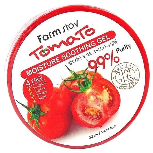 Увлажняющий успокаивающий многофункциональный гель FarmStay, с томатом, 300 мл