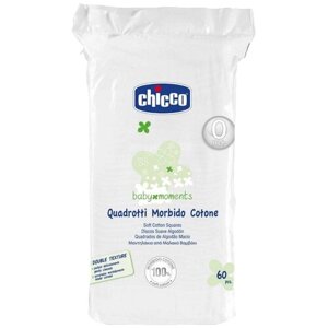 Ватные диски Chicco Baby Moments, 60 шт., пакет