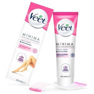Veet Minima крем для депиляции для нормальной кожи розовый 100 мл 100 г