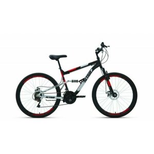Велосипед 26 FORWARD ALTAIR FS 2.0 (DISK) (Двухподвес) (18-ск.) 2022 (рама 18) черный/красный