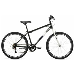 Велосипед горный с колесами 26" Altair MTB HT 26 1.0 черно-серый 7 скоростей, рама 19", 2022 год