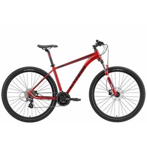 Велосипед Stark Router 29.3 HD (2024) 22" ярко-красный/темно-фиолетовый
