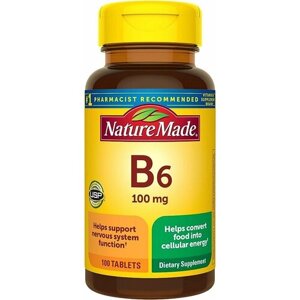 Витамин Б6 Nature Made B6 100mg 100шт