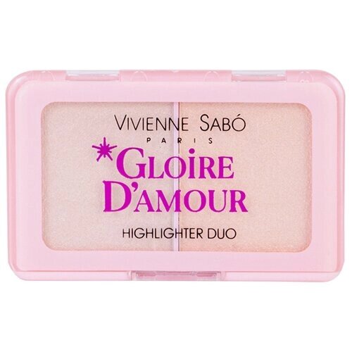 Vivienne Sabo Палетка хайлайтеров Gloire d'amour, 02, персиковый