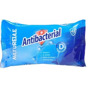 Влажные салфетки Naturelle Nature с антибактериальным эффектом с D-пантенолом, 48 шт, 4 упаковки