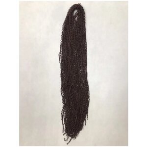 Волосы для наращивания Канекалон Зизи косички (гофре), 65 см, 100 гр. Цвет красно-коричневый (33)