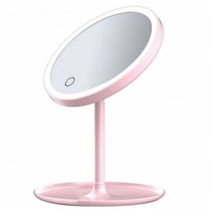 Зеркало DOCO Daylight Pro с подсветкой для макияжа, цвет розовый