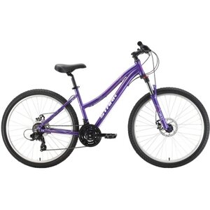 Женский велосипед Stark Luna 26.2 D (2022) 14.5" Фиолетово-серебристый (137-157 см)