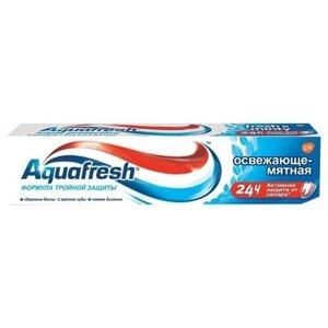 Зубная паста Aquafresh Тотал "Освежающе мятная", 100 мл. В упаковке шт: 1