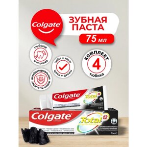 Зубная паста Colgate TOTAL Глубокое очищение 75 мл. х 4 шт.